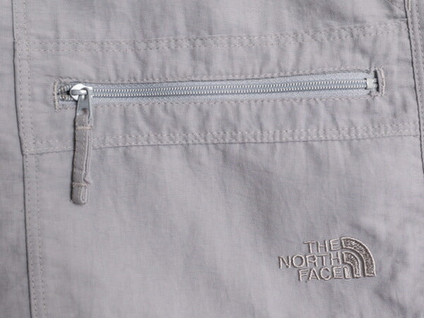 ノースフェイス ナイロン カーゴ ショート パンツ レディース L 古着 The North Face ショーツ 短パン 半パン アウトドア ワンポイント 灰