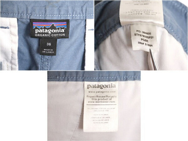 20年製 パタゴニア ライトウェイト オールウェア ヘンプ ショーツ メンズ 36 / Patagonia ショートパンツ コットン 麻 短パン ノータック