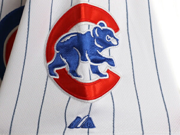 カブス ベースボール シャツ メンズ XL 程 MLB オフィシャル マジェスティック 大リーグ ユニフォーム ゲームシャツ ジャージ 大きいサイズ