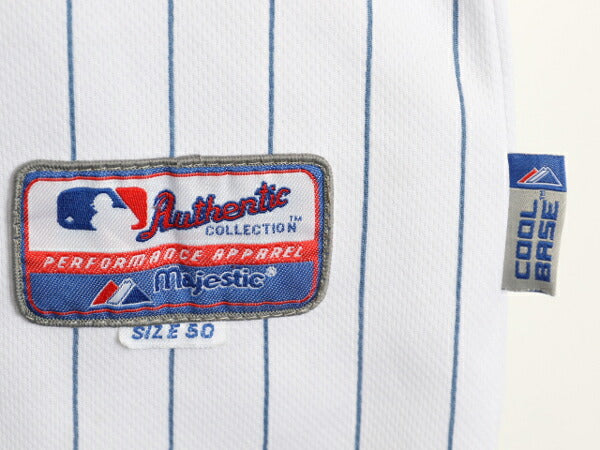 カブス ベースボール シャツ メンズ XL 程 MLB オフィシャル マジェスティック 大リーグ ユニフォーム ゲームシャツ ジャージ 大きいサイズ