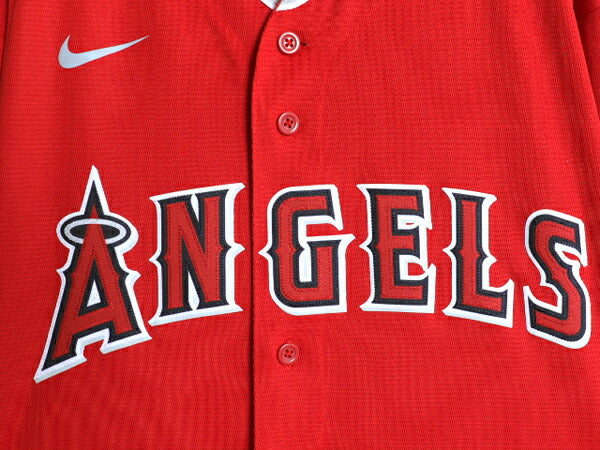 エンゼルス ベースボール シャツ メンズ L / MLB オフィシャル ナイキ 大リーグ スウッシュ ユニフォーム ゲームシャツ 半袖シャツ 重ね着