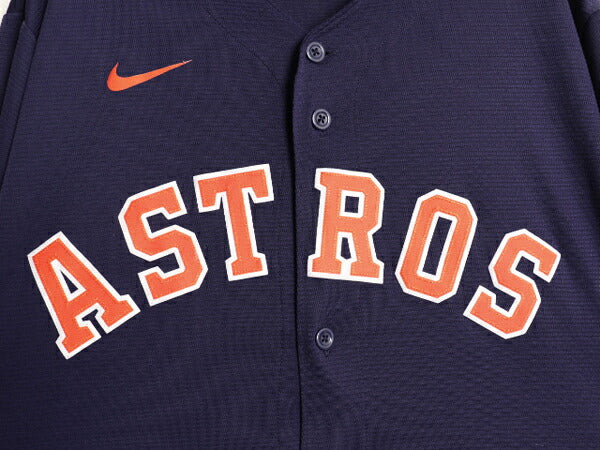 アストロズ ベースボール シャツ メンズ XL / MLB オフィシャル ナイキ 大リーグ ユニフォーム ゲームシャツ 半袖シャツ スウッシュ 重ね着