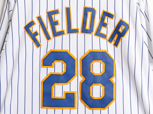 MLB オフィシャル Majestic ブルワーズ ベースボール シャツ メンズ XL 程 ユニフォーム ゲームシャツ メジャーリーグ 半袖シャツ 大リーグ
