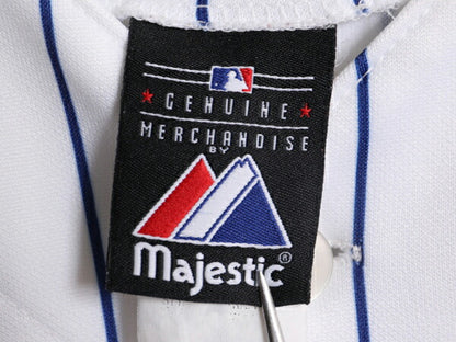 MLB オフィシャル Majestic ブルワーズ ベースボール シャツ メンズ XL 程 ユニフォーム ゲームシャツ メジャーリーグ 半袖シャツ 大リーグ