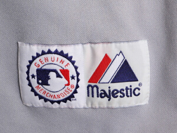 MLB オフィシャル Majestic メッツ ベースボール シャツ メンズ XXL 程 ユニフォーム ゲームシャツ メジャーリーグ 野球 半袖シャツ 重ね着