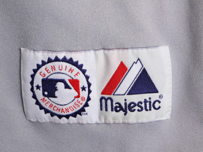MLB オフィシャル Majestic メッツ ベースボール シャツ メンズ XXL 程 ユニフォーム ゲームシャツ メジャーリーグ 野球 半袖シャツ 重ね着