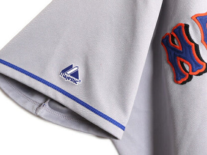 MLB オフィシャル Majestic メッツ ベースボール シャツ メンズ XXL 程 ユニフォーム ゲームシャツ メジャーリーグ 野球 半袖シャツ 重ね着