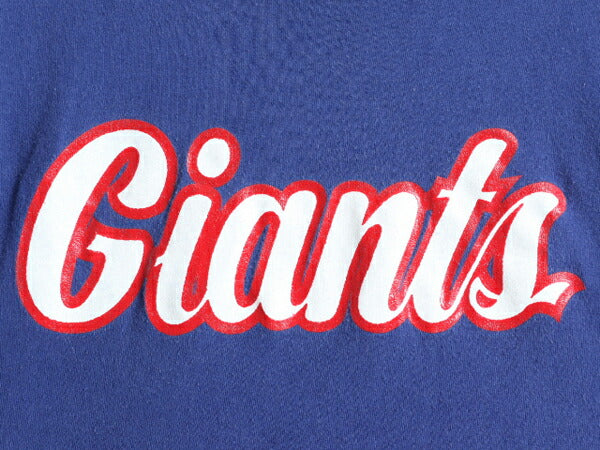 80s USA製 ■ チャンピオン NFL ジャイアンツ プリント 半袖 Tシャツ L メンズ M 程 / 古着 Champion 80年代 シングルステッチ アメフト 青