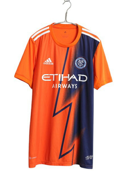 アディダス ニューヨーク シティ サッカー ユニフォーム メンズ S / 古着 正規品 MLS 22 23 モデル オフィシャル 当時物 レプリカ Tシャツ