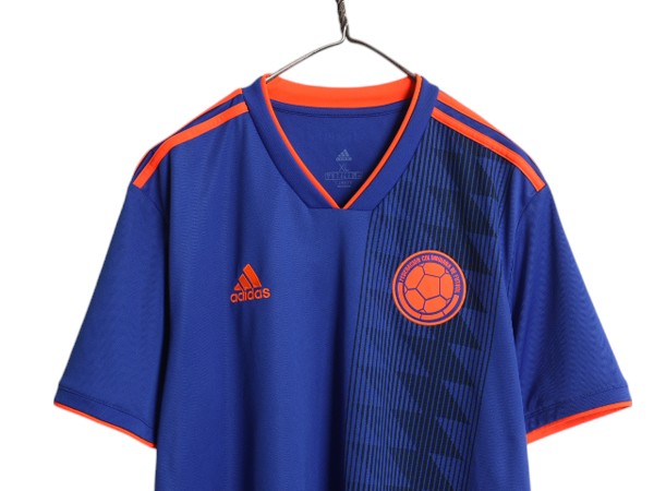 アディダス コロンビア 代表 サッカー ユニフォーム メンズ XL 正規品 2018 ワールドカップ モデル 当時物 レプリカ オフィシャル Tシャツ