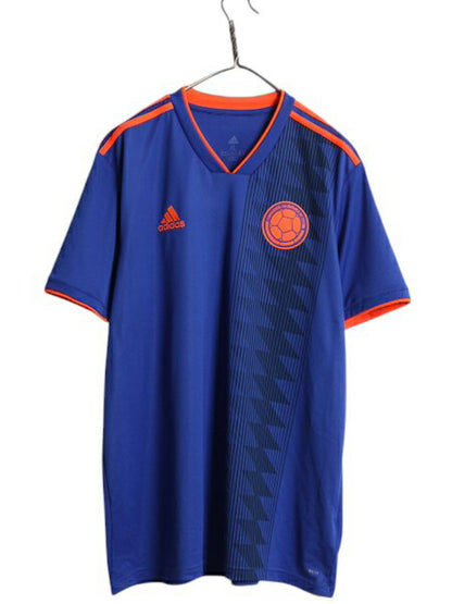 アディダス コロンビア 代表 サッカー ユニフォーム メンズ XL 正規品 2018 ワールドカップ モデル 当時物 レプリカ オフィシャル Tシャツ