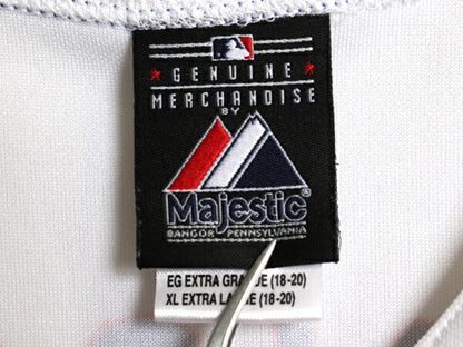 メッツ ベースボール シャツ キッズ XL メンズ M 程/ MLB オフィシャル マジェスティック 大リーグ ユニフォーム ゲームシャツ 半袖シャツ