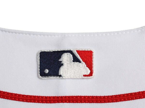USA製 レッドソックス ベースボール シャツ メンズ L 程 MLB オフィシャル マジェスティック 大リーグ ユニフォーム ゲームシャツ ジャージ