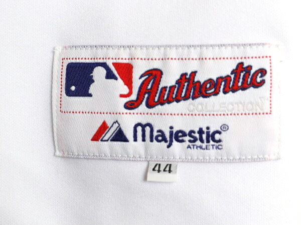 USA製 レッドソックス ベースボール シャツ メンズ L 程 MLB オフィシャル マジェスティック 大リーグ ユニフォーム ゲームシャツ ジャージ