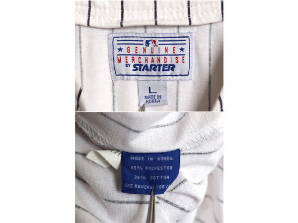90s レッドソックス ベースボール シャツ メンズ L / オールド MLB オフィシャル スターター 大リーグ ユニフォーム ゲームシャツ ジャージ