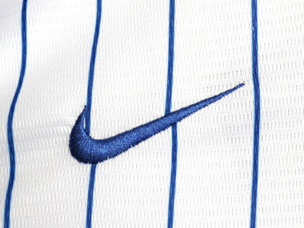 カブス ベースボール シャツ メンズ M / 古着 MLB オフィシャル ナイキ スウッシュ 大リーグ ユニフォーム ゲームシャツ 半袖シャツ 重ね着