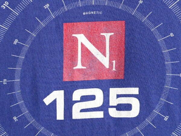 90s USA製 オールド ■ ノーティカ 両面 プリント 長袖 Tシャツ ( メンズ L )古着 90年代 アメリカ製 NAUTICA ロンT ロゴTシャツ プリントT