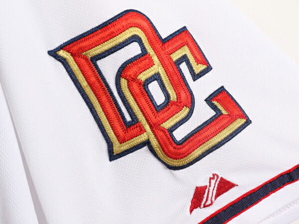 MLB オフィシャル Majestic ナショナルズ ベースボール シャツ メンズ L 古着 ユニフォーム ゲームシャツ メジャーリーグ 半袖シャツ 野球
