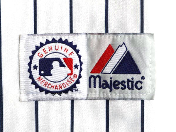 USA製 ヤンキース ベースボール シャツ メンズ L / 古着 MLB オフィシャル マジェスティック 大リーグ ユニフォーム ゲームシャツ ジャージ