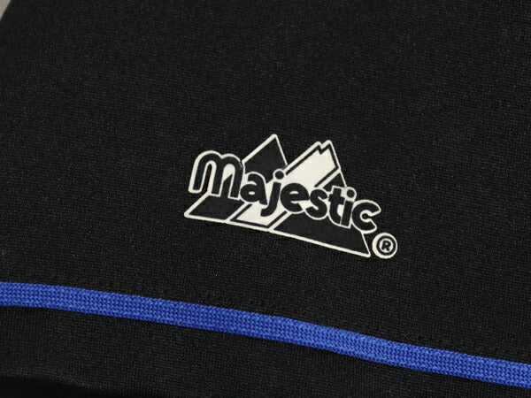 メッツ ベースボール シャツ メンズ XL 程/ MLB オフィシャル マジェスティック 大リーグ ユニフォーム ゲームシャツ 半袖シャツ ブラック
