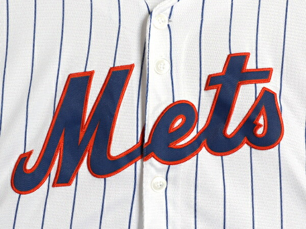 メッツ ベースボール シャツ キッズ XL メンズ M 程/ MLB オフィシャル マジェスティック 大リーグ ユニフォーム 半袖シャツ ゲームシャツ