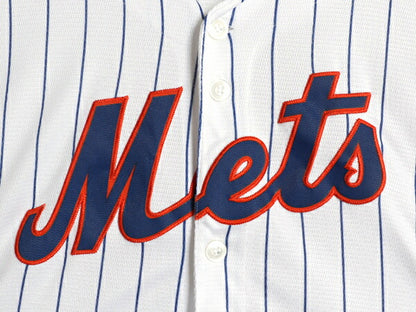 メッツ ベースボール シャツ キッズ XL メンズ M 程/ MLB オフィシャル マジェスティック 大リーグ ユニフォーム 半袖シャツ ゲームシャツ