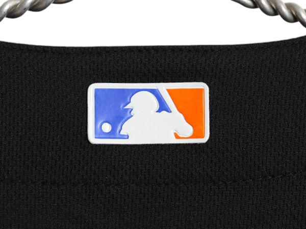 メッツ ベースボール シャツ メンズ L 古着 MLB オフィシャル ナイキ 大リーグ ユニフォーム ゲームシャツ ジャージ 半袖シャツ 重ね着 黒