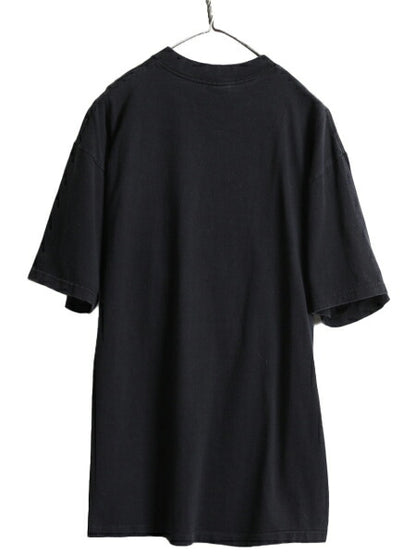 90s USA製 ■ ジョーク メッセージ プリント 半袖 Tシャツ メンズ XL 90年代 オールド アート 当時物 ヘビーウェイト シングルステッチ 黒