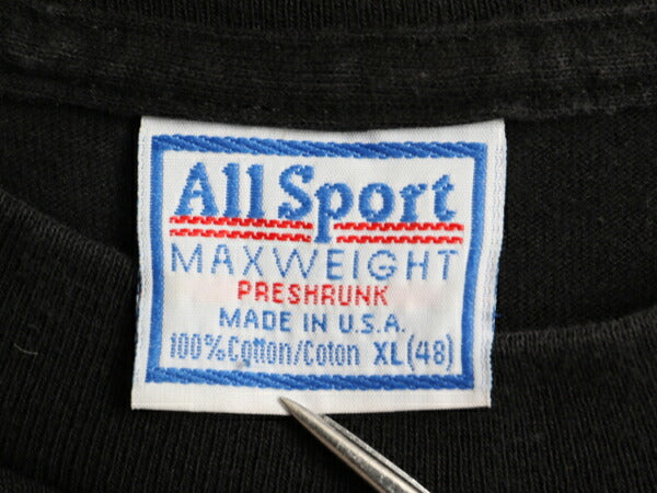 90s USA製 ■ ジョーク メッセージ プリント 半袖 Tシャツ メンズ XL 90年代 オールド アート 当時物 ヘビーウェイト シングルステッチ 黒