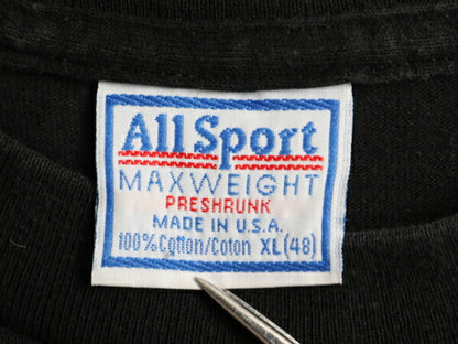 90s USA製 ■ ジョーク メッセージ プリント 半袖 Tシャツ メンズ XL 90年代 オールド アート 当時物 ヘビーウェイト シングルステッチ 黒