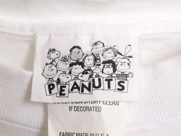 90s スヌーピー プリント 半袖 Tシャツ メンズ レディース L 古着 90年代 オールド ピーナッツ オフィシャル キャラクター ヘビーウェイト