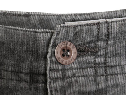00s ジェイクルー 細畝 コーデュロイ カーゴ ショートパンツ メンズ 31 オールド コットン ショーツ 短パン ハーフパンツ シンプル グレー
