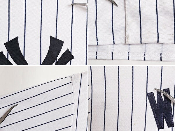デッドストック MLB Majestic オフィシャル ヤンキース ベースボール シャツ メンズ L / ユニフォーム ゲームシャツ メジャーリーグ 重ね着