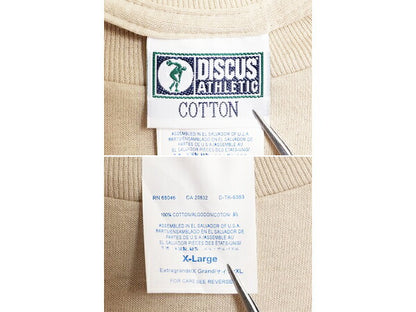 デッドストック 00s ディスカス ポケット付き 無地 半袖 Tシャツ メンズ XL / オールド DISCUS 無地T ポケT 大きいサイズ ヘビーウェイト