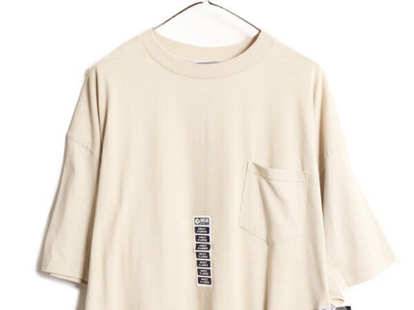 デッドストック 00s ディスカス ポケット付き 無地 半袖 Tシャツ メンズ XL / オールド DISCUS 無地T ポケT 大きいサイズ ヘビーウェイト