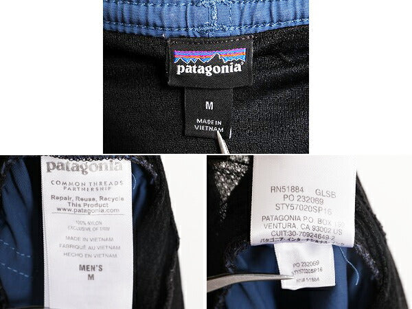 16年製 パタゴニア バギーズ ショーツ メンズ M / 古着 PATAGONIA アウトドア ナイロン ショートパンツ スイムショーツ 短パン 水陸両用 青
