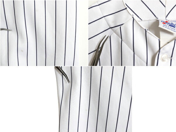 ヤンキース ベースボール シャツ メンズ L / MLB オフィシャル マジェスティック 大リーグ ユニフォーム ゲームシャツ ジャージ 半袖シャツ