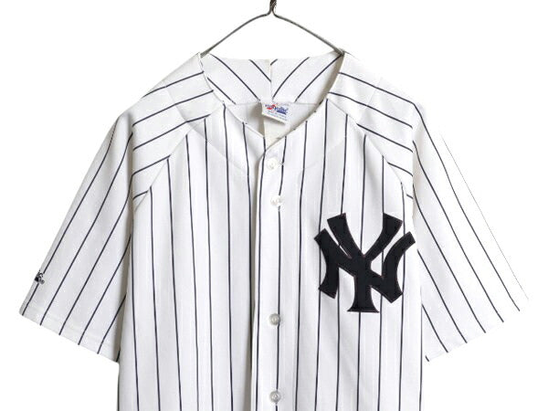 ヤンキース ベースボール シャツ メンズ L / MLB オフィシャル マジェスティック 大リーグ ユニフォーム ゲームシャツ ジャージ 半袖シャツ