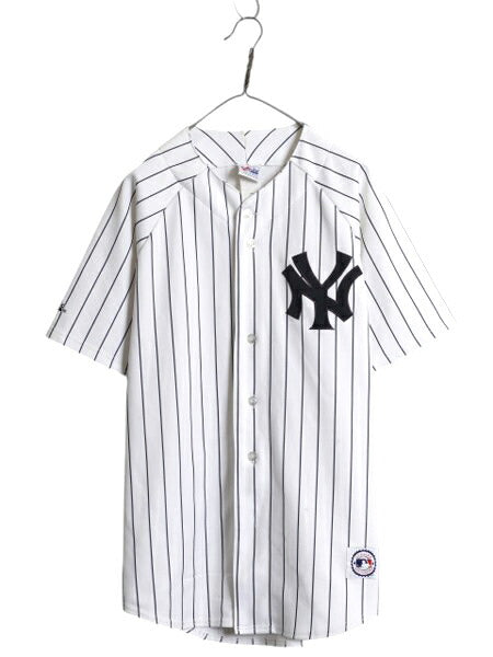 ヤンキース ベースボール シャツ メンズ L / MLB オフィシャル マジェスティック 大リーグ ユニフォーム ゲームシャツ ジャージ 半袖シャツ