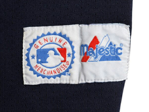 ヤンキース ベースボール シャツ メンズ XL 程/ MLB オフィシャル マジェスティック 大リーグ メッシュ ユニフォーム ゲームシャツ 重ね着