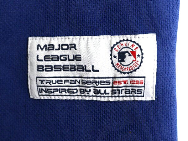 メッツ ベースボール シャツ メンズ XL MLB オフィシャル トゥルーファン 大リーグ ユニフォーム ゲームシャツ ジャージ 半袖シャツ 重ね着