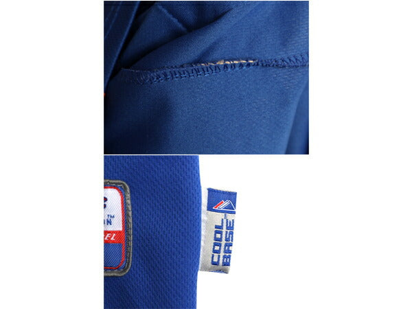 メッツ ベースボール シャツ メンズ XL 程/ MLB オフィシャル マジェスティック 大リーグ ユニフォーム ゲームシャツ 半袖シャツ ジャージ