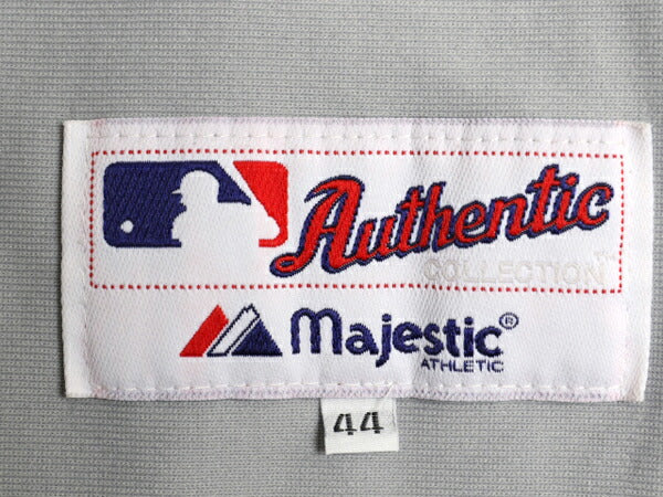 USA製 カブス ベースボール シャツ メンズ XL 程 MLB オフィシャル マジェスティック 大リーグ ユニフォーム ゲームシャツ ジャージ 重ね着