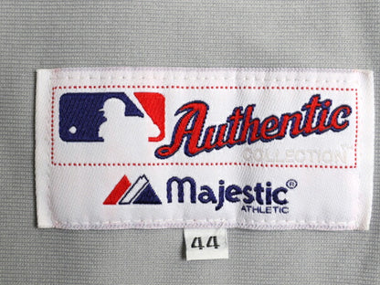 USA製 カブス ベースボール シャツ メンズ XL 程 MLB オフィシャル マジェスティック 大リーグ ユニフォーム ゲームシャツ ジャージ 重ね着