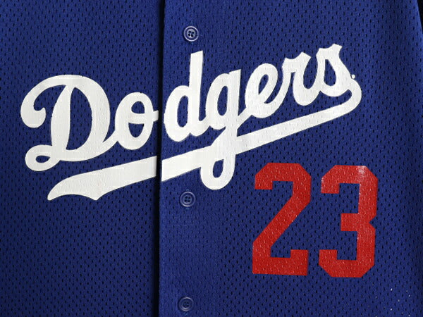 ドジャース ベースボール シャツ メンズ XL / MLB オフィシャル マジェスティック 大リーグ ユニフォーム ゲームシャツ 半袖シャツ 重ね着