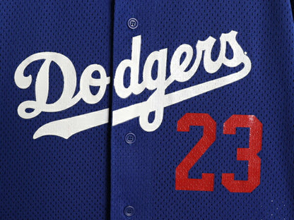 ドジャース ベースボール シャツ メンズ XL / MLB オフィシャル マジェスティック 大リーグ ユニフォーム ゲームシャツ 半袖シャツ 重ね着