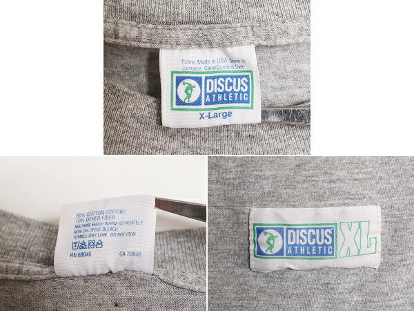 00s ディスカス ポケット付き 無地 半袖 Tシャツ メンズ XL / 古着 00年代 オールド DISCUS 無地T ポケT コットン 大きいサイズ カットソー