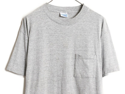00s ディスカス ポケット付き 無地 半袖 Tシャツ メンズ XL / 古着 00年代 オールド DISCUS 無地T ポケT コットン 大きいサイズ カットソー