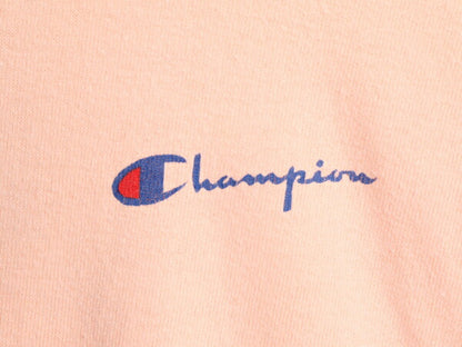 80s USA製 チャンピオン モックネック ワンポイント 半袖 Tシャツ メンズ XXL 目無し ヴィンテージ Champion 100% コットン ヘビーウェイト