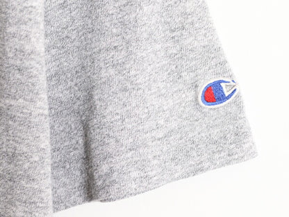 80s USA製 チャンピオン 半袖 Tシャツ メンズ L / ヴィンテージ Champion ワンポイント 88 12 スクリプト ロゴ シングルステッチ 霜降り 灰